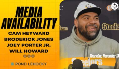 Heyward, Jones, Porter Jr., Howard Media Availability (Nov. 13) | Pittsburgh Steelers