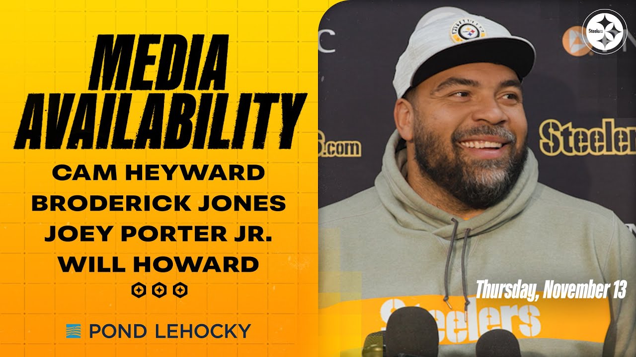 Heyward, Jones, Porter Jr., Howard Media Availability (Nov. 13) | Pittsburgh Steelers