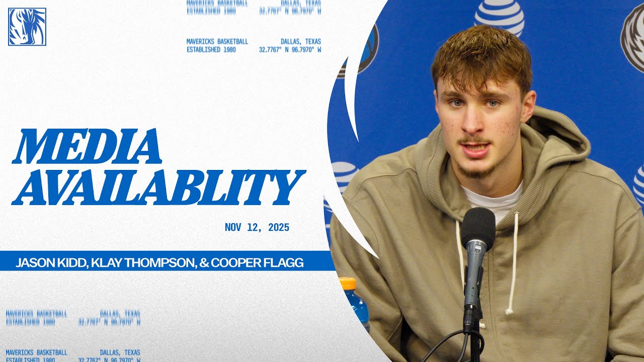 Cooper Flagg, Klay Thompson, & Jason Kidd | Media Availability vs PHX | 11/12/25