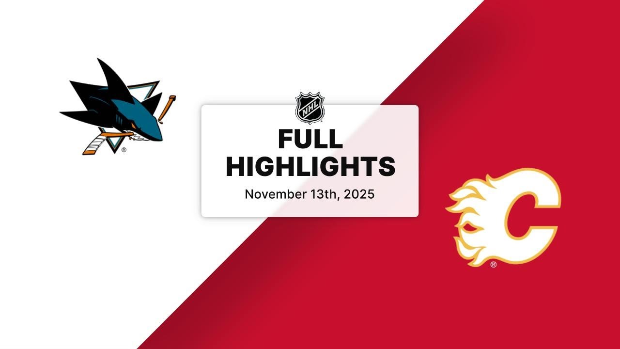 NHL Highlights | Sharks vs. Flames | November 13, 2025
