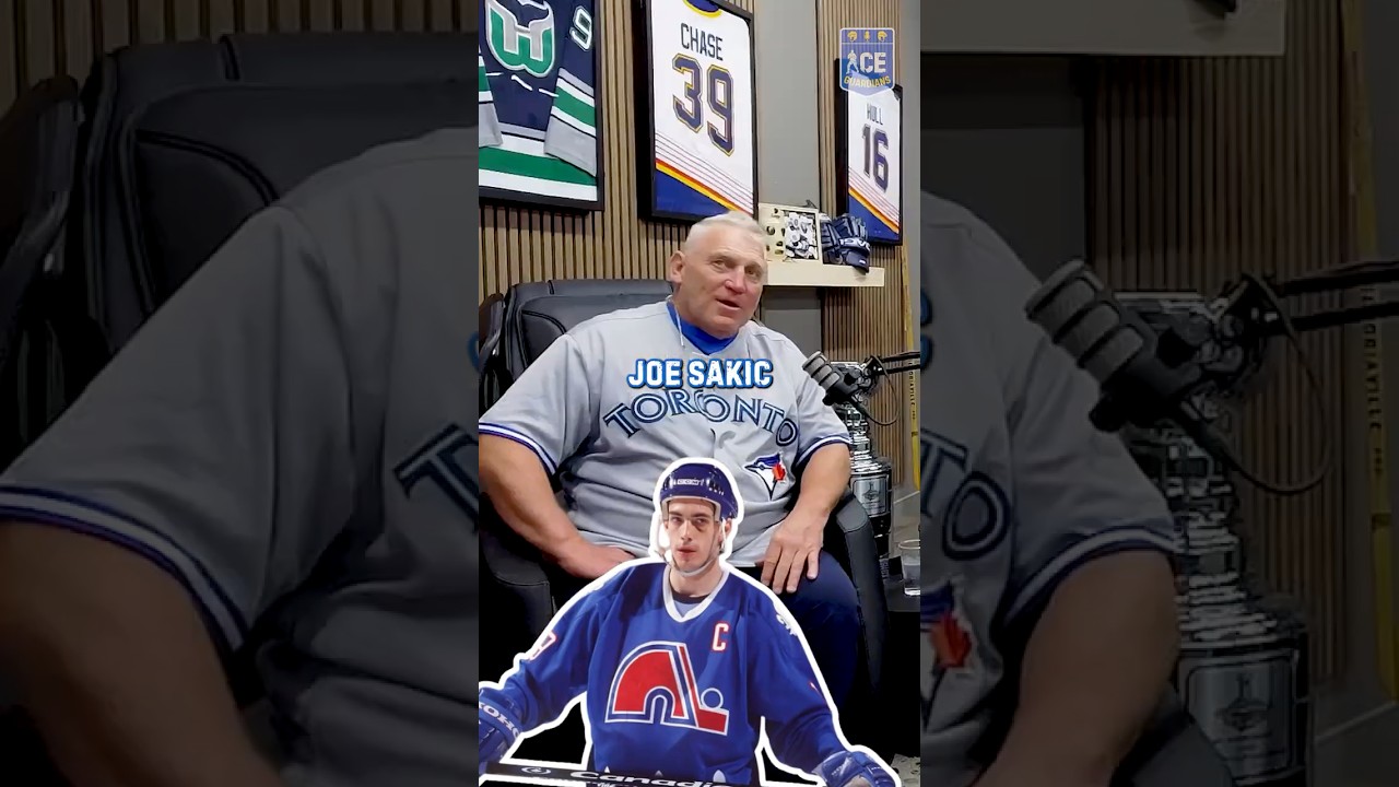 Joe Sakic was this close to feeding pucks to Hully as a member of the St. Louis Blues…