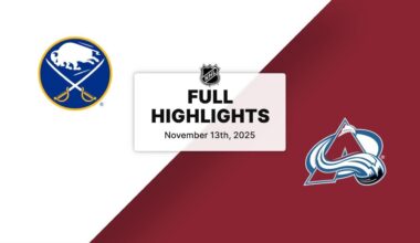 NHL Highlights | Sabres vs. Avalanche | November 13, 2025
