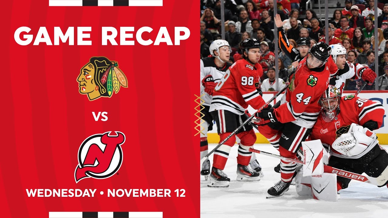 Blackhawks vs. Devils Game Highlights | 11.12.25