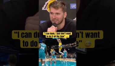 Luka on his dunk vs. Hornets 😂 (via Spectrum SportsNet)