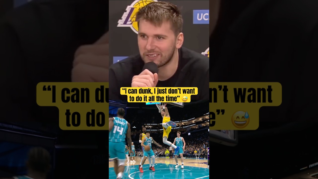 Luka on his dunk vs. Hornets 😂 (via Spectrum SportsNet)
