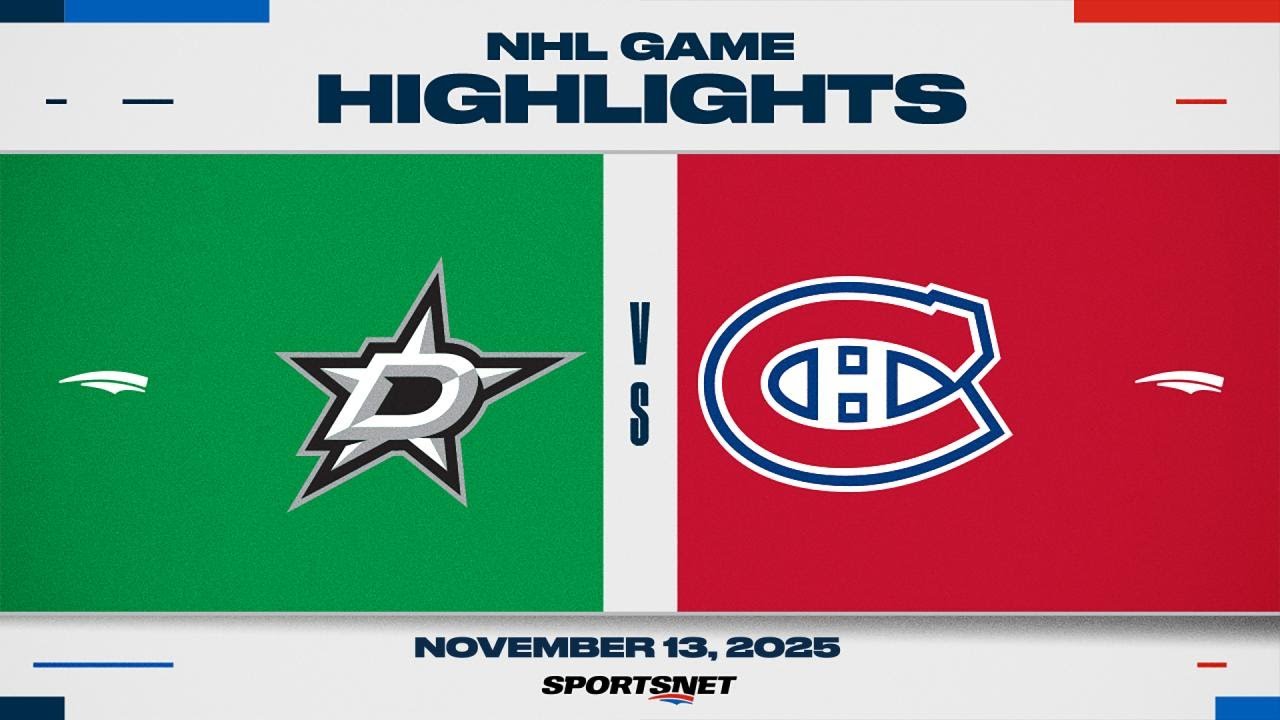 NHL Highlights | Stars vs. Canadiens - November 13, 2025