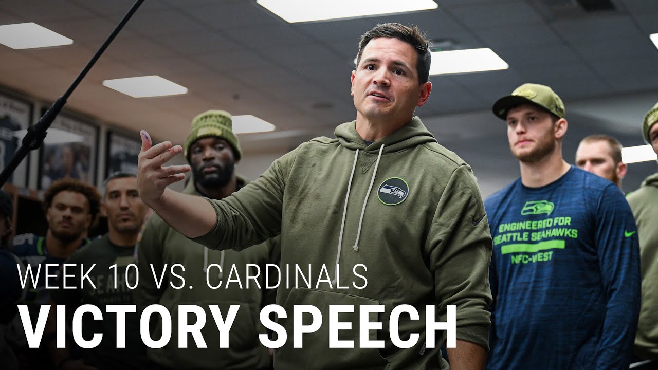 Head Coach Mike Macdonald's Postgame Victory Speech After The Win Over The Cardinals in Week 10