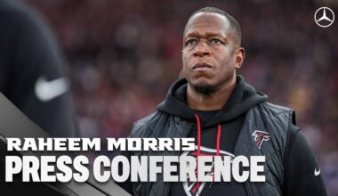 Head Coach Raheem Morris reflects on Falcons OT loss to Colts in Berlin, Germany | Press Conference