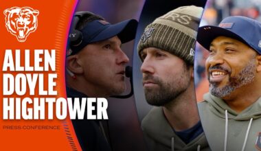 Declan Doyle, Dennis Allen, Richard Hightower look toward Vikings | Chicago Bears