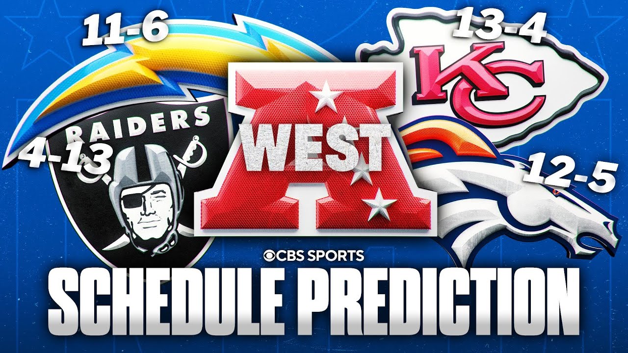 Predicting the Remaining Schedules for EVERY AFC West team: Broncos, Chiefs, Chargers and Raiders ✅