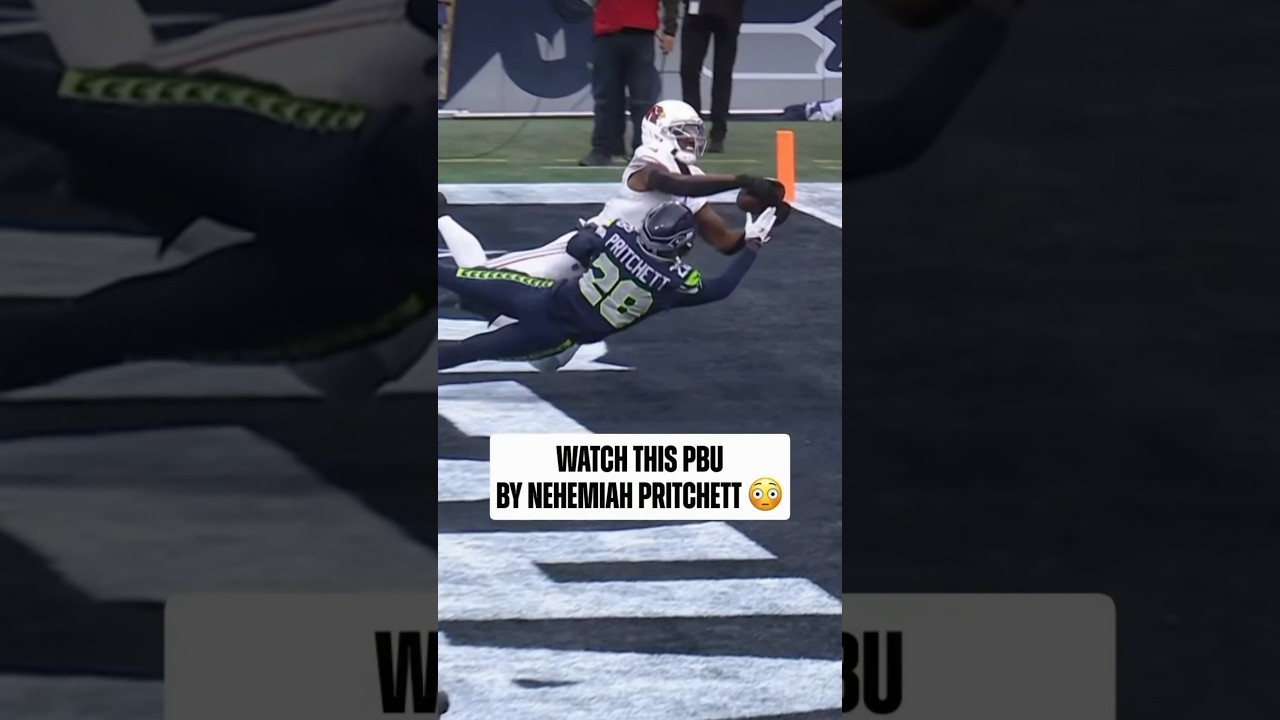 Nehemiah Pritchett  with one of the most impressive PBU you’ll ever see 🤯#seahawks #cardinals #nfl