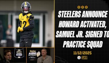 Steelers Make Roster Moves + More | SNR Drive (Nov. 12) | Pittsburgh Steelers