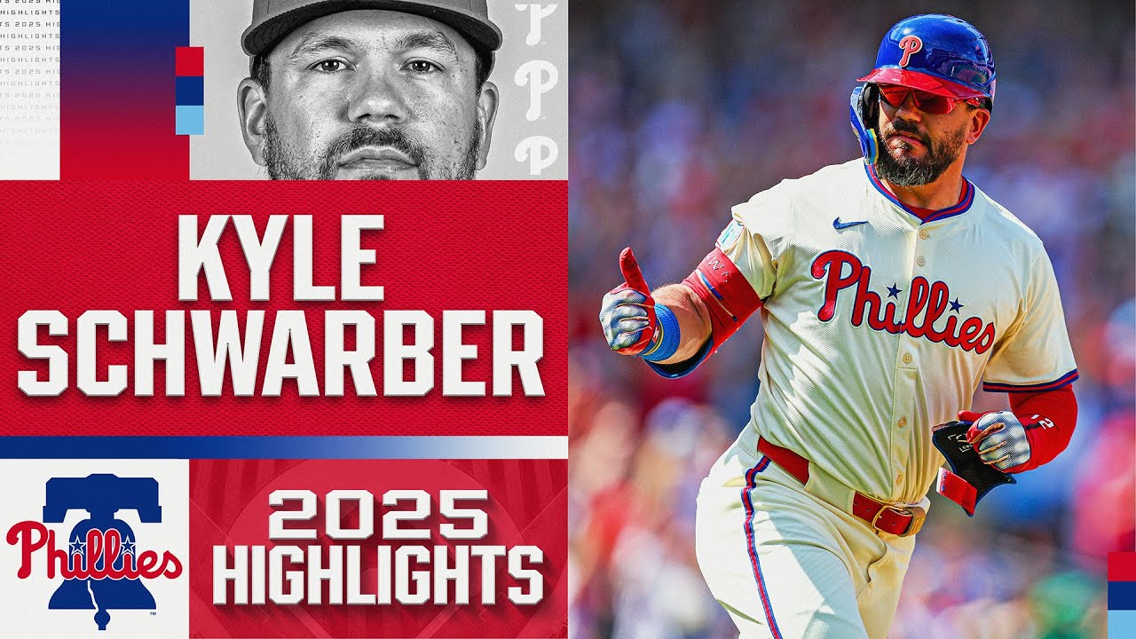 Kyle Schwarber's EPIC 2025 season with the Phillies! 🔔 (56 HR, including a 4-HR game 🤯)