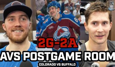 Martin Necas on 4pt Game & Blackwood Says He Just Needs Time After Avs 6-3 WIN vs Sabers