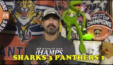 Florida Panthers Lose to San Jose Sharks 3-1 Goalied Again