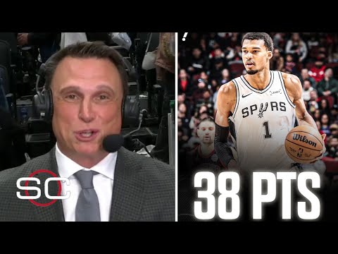 "Wemby is unreal" - ESPN reacts to Wemby scores 38 Pts, 12 Reb, 5 Blk helps Spurs beat Bulls 121-117