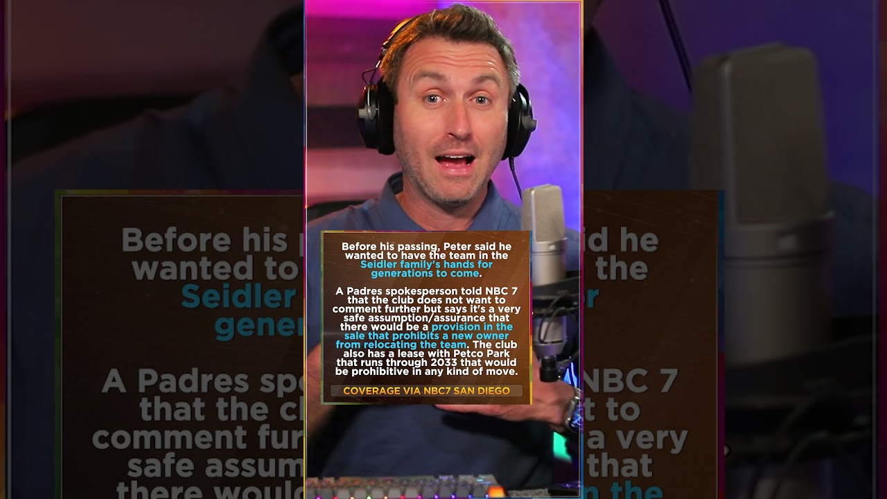 NO THREAT of Padres leaving San Diego #mlb #baseball #sports