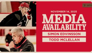 Simon Edvinsson, Todd McLellan Practice Media | Nov. 14, 2025