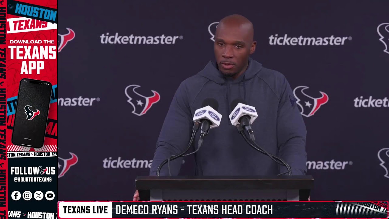 LIVE: The Houston Texans address the media