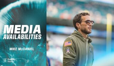 Coach Mike McDaniel meets with the media | Miami Dolphins