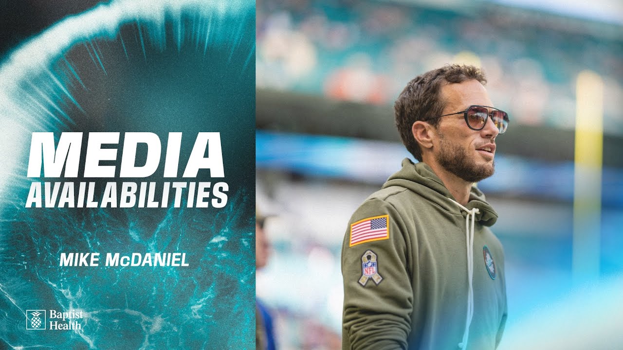 Coach Mike McDaniel meets with the media | Miami Dolphins