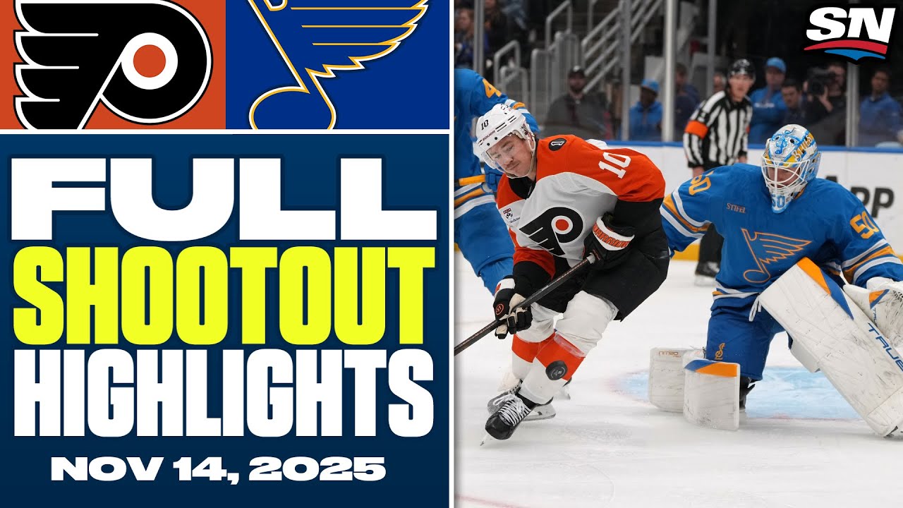 Philadelphia Flyers at St. Louis Blues | FULL Shootout Highlights - November 14, 2025