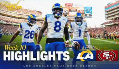 HIGHLIGHTS: Rams Top Plays In Week 10 Win Over 49ers - All 6 TDs, Jared Verse's Blocked Punt & More