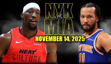 New York Knicks vs Miami Heat Full Game Highlights - November 14, 2025 | NBA Season
