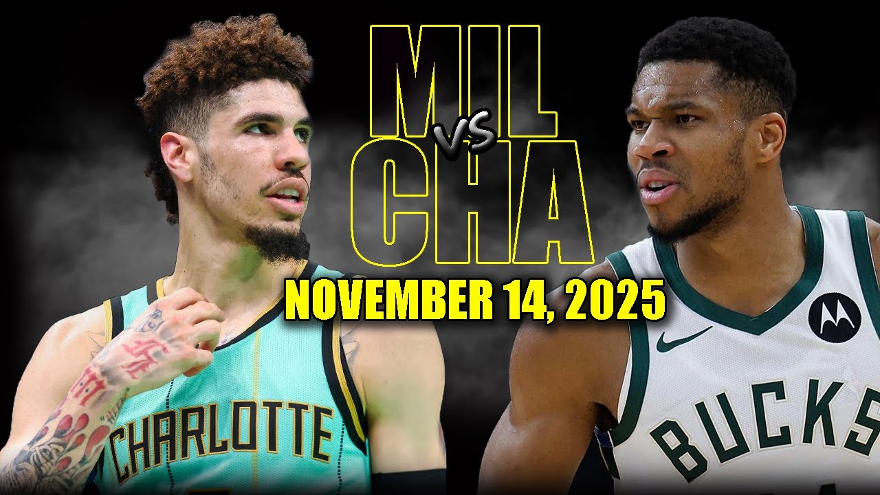 Milwaukee Bucks vs Charlotte Hornets Full Game Highlights - November 14, 2025 | NBA Season