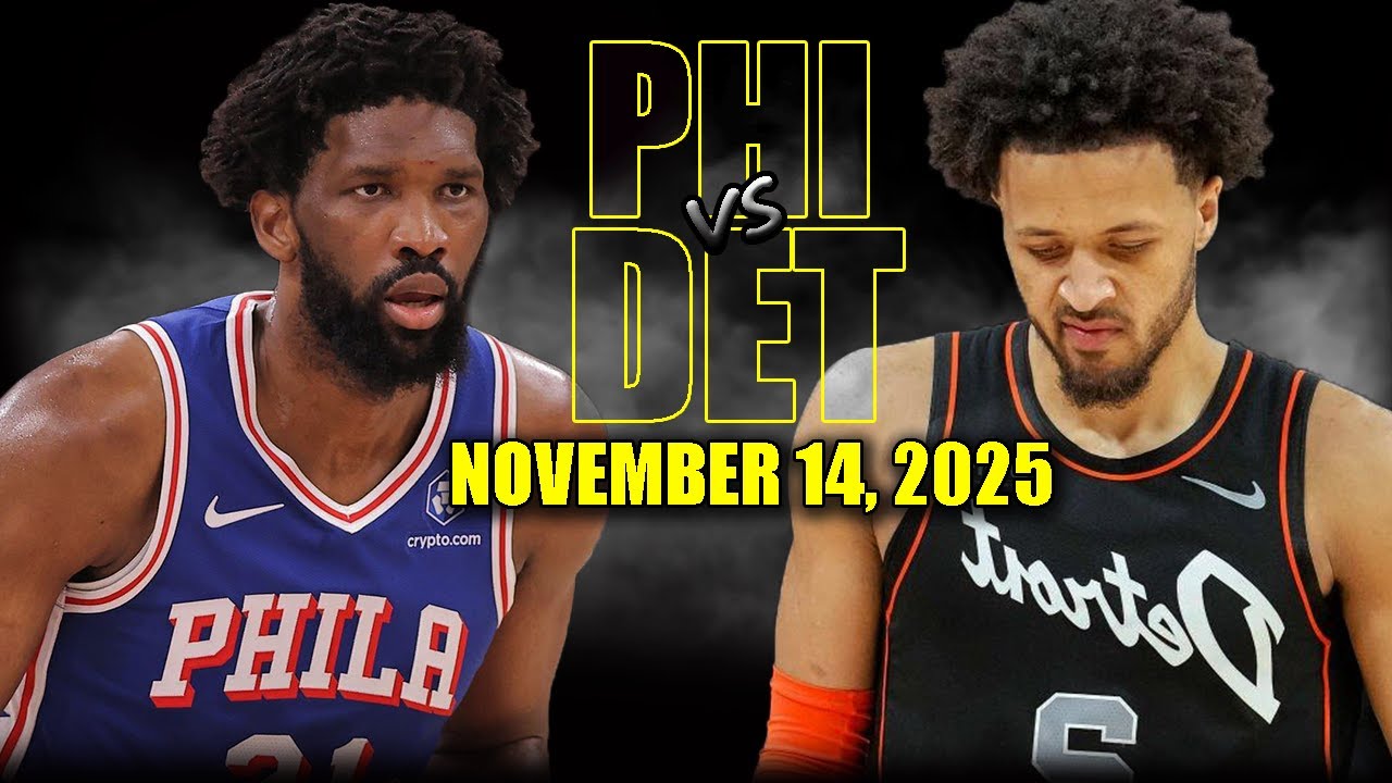 Philadelphia 76ers vs Detroit Pistons Full Game Highlights - November 14, 2025 | NBA Season