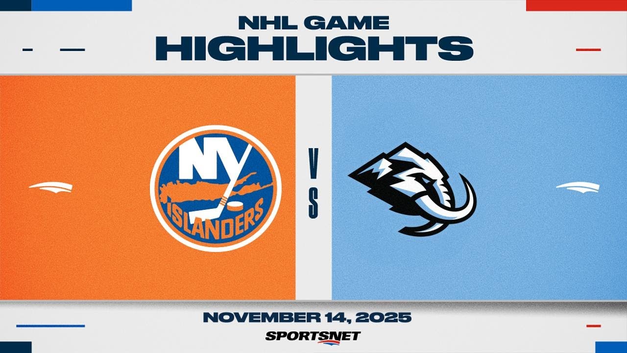 NHL Highlights | Islanders vs. Mammoth - November 14, 2025