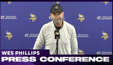 Wes Phillips on Addressing Pre-Snap Penalties, Jalen Nailor's Play, Challenges of Bears Defense
