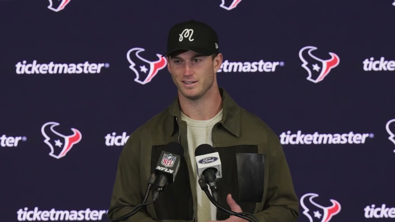 Davis Mills Reflects on Leading Texans to 4th-Quarter Comeback | Full Postgame Interview