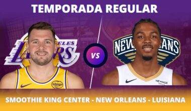 LOS ANGELES LAKERS X NEW ORLEANS PELICANS / AO VIVO / TEMPORADA REGULAR