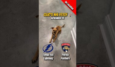 Cujo’s NHL Fetch | Tampa Bay Lightning vs Florida Panthers 🐕 11-15-2025 NHL Hockey