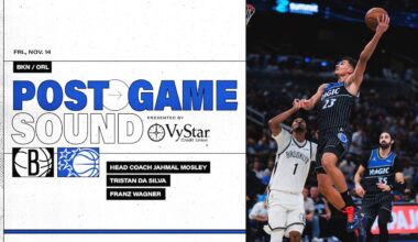 POSTGAME SOUND: BROOKLYN NETS VS. ORLANDO MAGIC | COACH MOSE, TRISTAN DA SILVA & FRANZ WAGNER