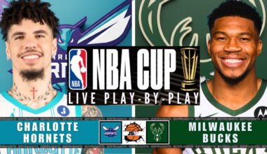 NBA CUP LIVE Today: Charlotte Hornets vs Milwaukee Bucks | Play-by-Play, Scoreboard & Stats