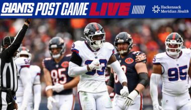 🔴 Live: Giants vs. Bears postgame recap, interviews and analysis