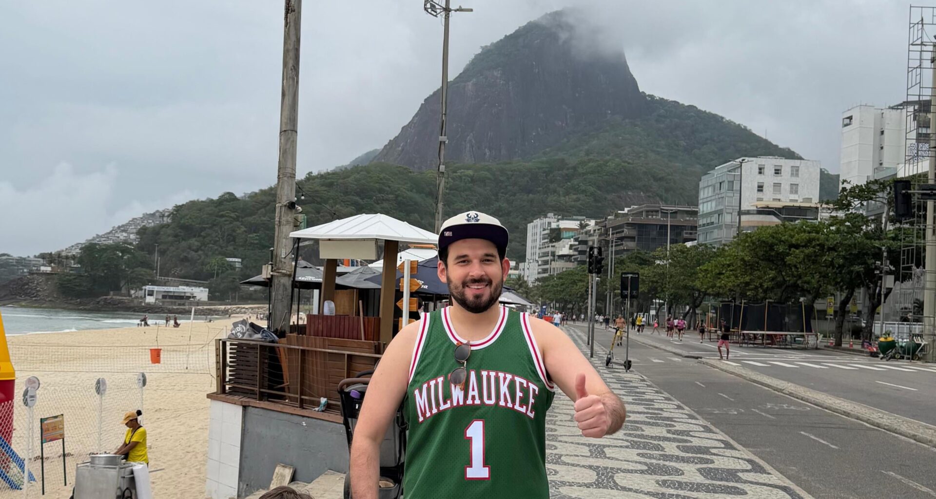 Rep the bucks in Rio de Janeiro/Brazil 🏀🍻🦌