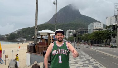 Rep the bucks in Rio de Janeiro/Brazil 🏀🍻🦌