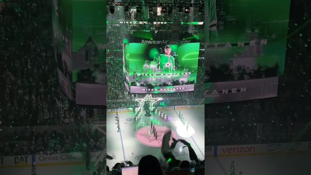 Dallas Stars fans erupt as Mikko Rantanen is introduced before Game 6 ✨🇫🇮 #nhl #hockey #finland