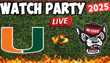 *LIVE* MIAMI HURRICANES vs NC STATE | WATCH PARTY & REACTION