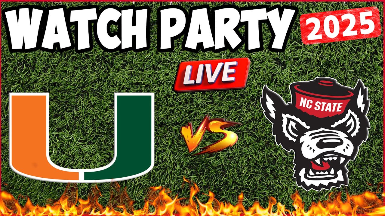 *LIVE* MIAMI HURRICANES vs NC STATE | WATCH PARTY & REACTION