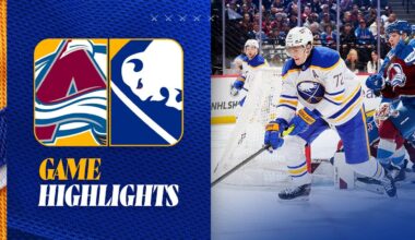 Bowen Byram. Jordan Greenway, Tage Thompson Score In Buffalo Sabres Loss To Colorado Avalanche
