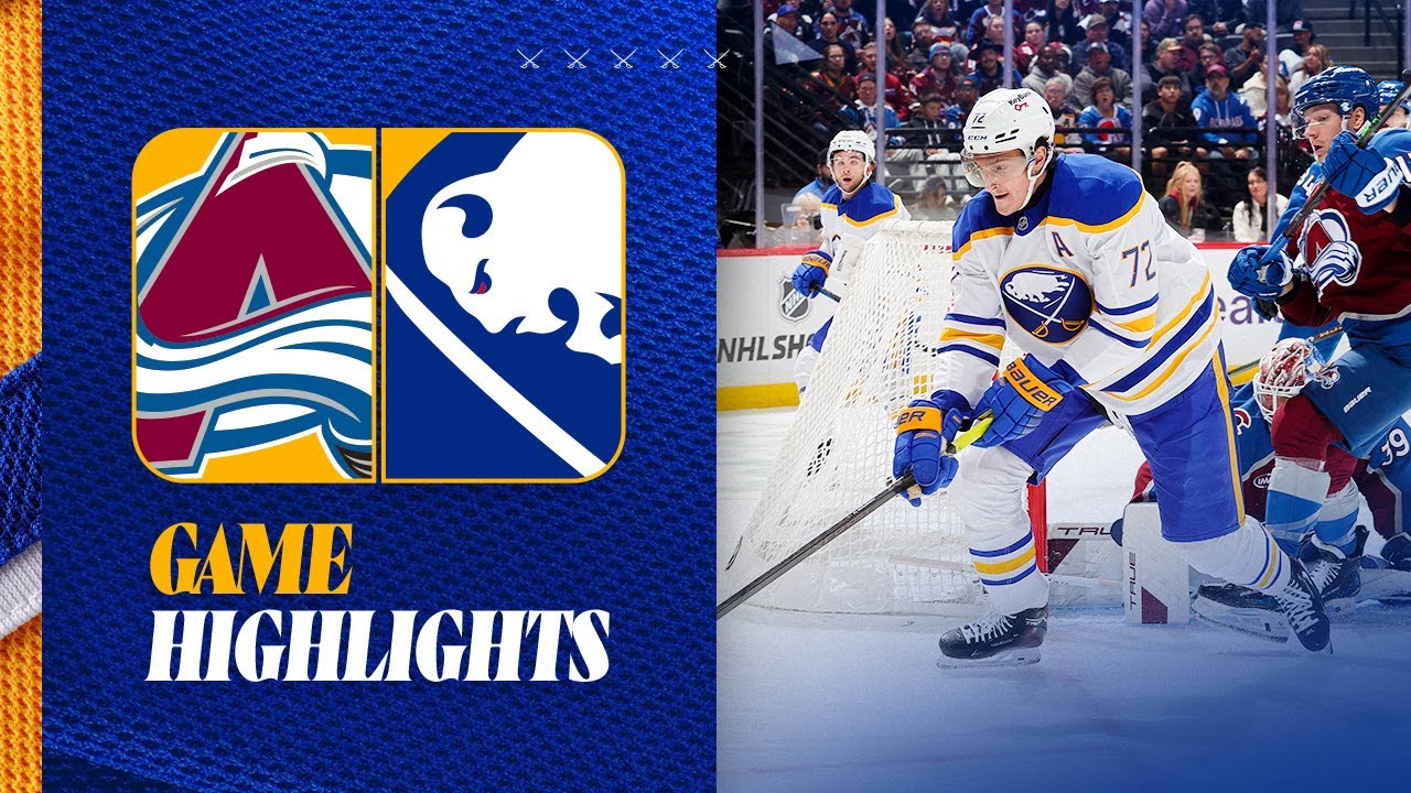Bowen Byram. Jordan Greenway, Tage Thompson Score In Buffalo Sabres Loss To Colorado Avalanche