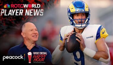 Will Rams' Matthew Stafford win NFL MVP award this year? | Fantasy Football Happy Hour | NFL on NBC