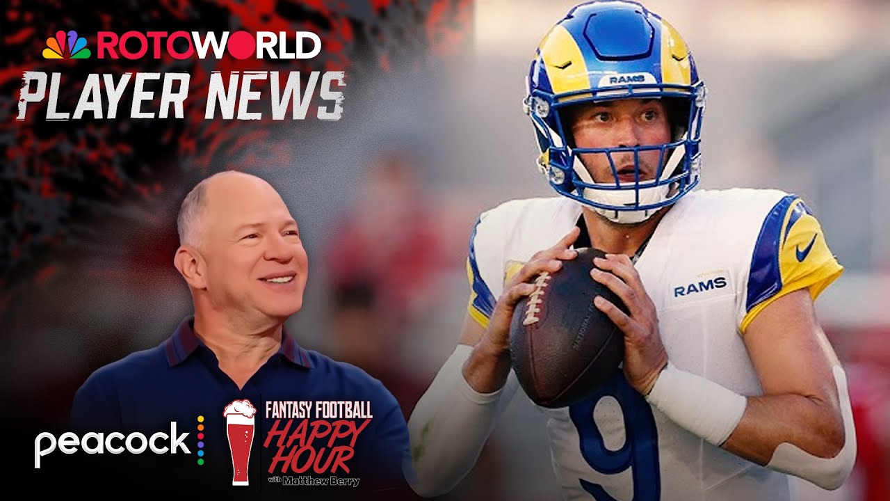 Will Rams' Matthew Stafford win NFL MVP award this year? | Fantasy Football Happy Hour | NFL on NBC