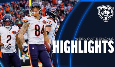 Chicago Bears' top plays vs. Bengals | Week 9 | HIGHLIGHTS