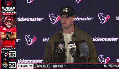 LIVE: The Houston Texans address the media after the win over the Jaguars
