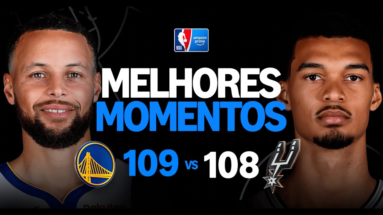 GOLDEN STATE WARRIORS 109 X 108 SAN ANTONIO SPURS | HIGHLIGHTS | REGULAR SEASON | NBA 2025-26